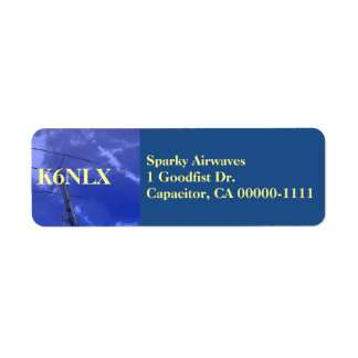 Amateur Radio Callsign Address Label
