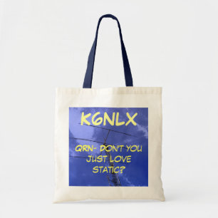 Amateur Radio QRN and Callsign Tote Bag