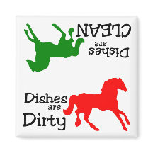 Amateurs de chevaux colorés Lave-vaisselle Magnet