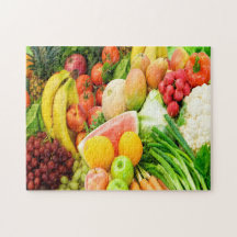 Amateurs de fruits et légumes puzzle puzzle