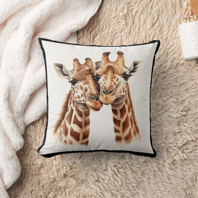 Amateurs de Giraffe mignonne Oreiller d'Animal Afr (Couverture)