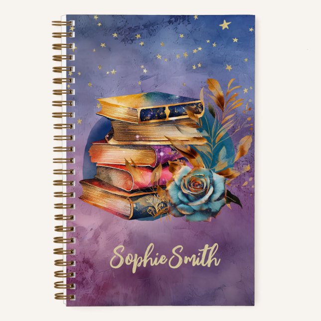 Amateurs de livres Whimsical Stack de livres Journ (Recto)