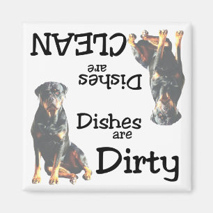 Amateurs de Rottweiler lave-vaisselle Magnet