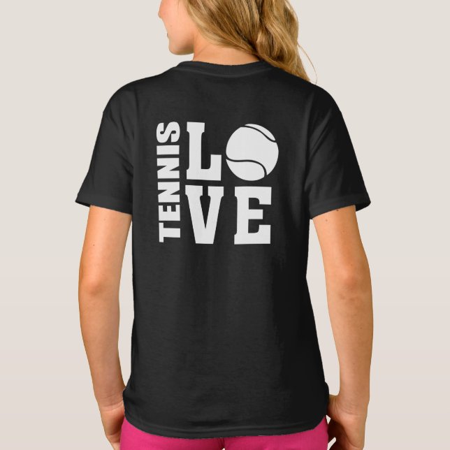 Amateurs de tennis, I Love Tennis, T-shirt de tenn (Dos)