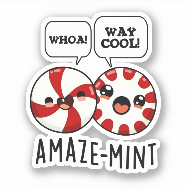 Amaze-mint Funny Peppermint Pun  (Front)