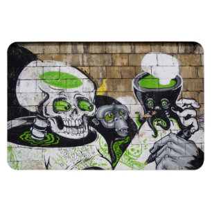 Amazed Skull Magnet