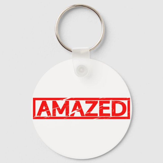 Amazed Stamp Keychain (Front)