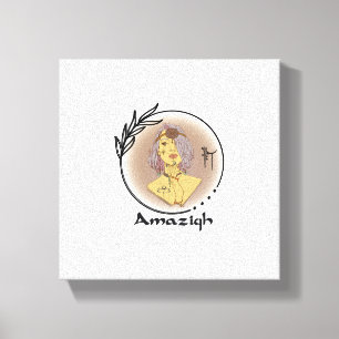 amazigh  ⵣ canvas print