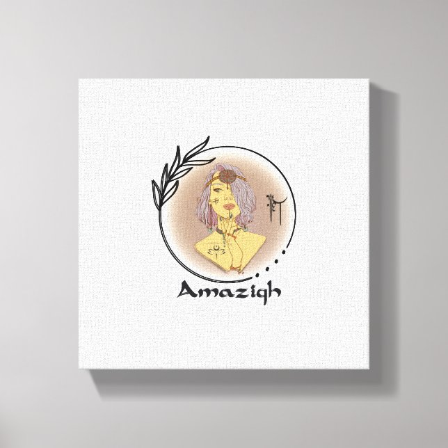 amazigh  ⵣ canvas print (Front)
