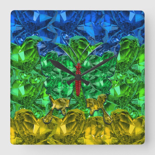 Amazigh Acrylic Wall Clock (Front)