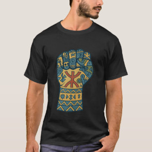 Amazigh Fist Design Morocco Kabyle Resistance Berb T-Shirt