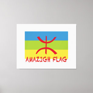 Amazigh flag - berber flag-Drapeau Amazigh Canvas Print