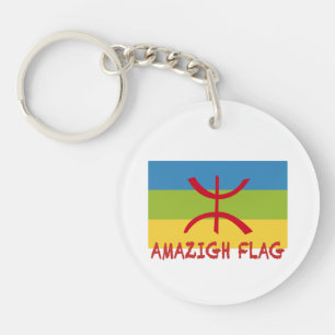 Amazigh flag - berber flag-Drapeau Amazigh Keychain