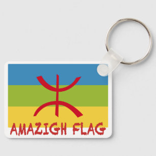 Amazigh flag - berber flag-Drapeau Amazigh Keychain