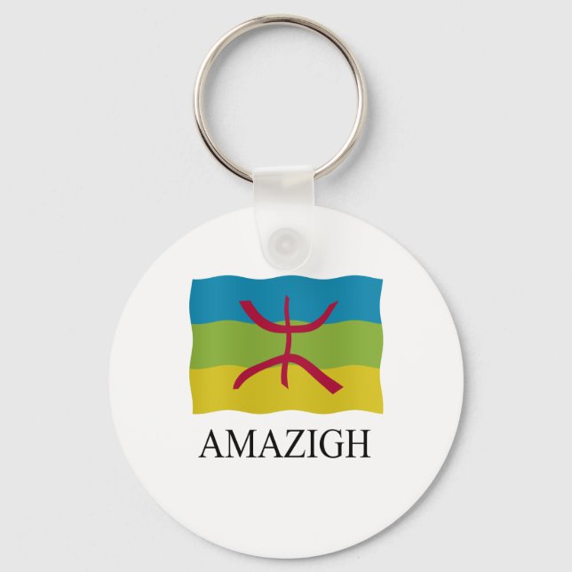 Amazigh Flag Keychain (Front)