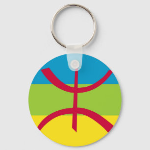 Amazigh Flag Keychain