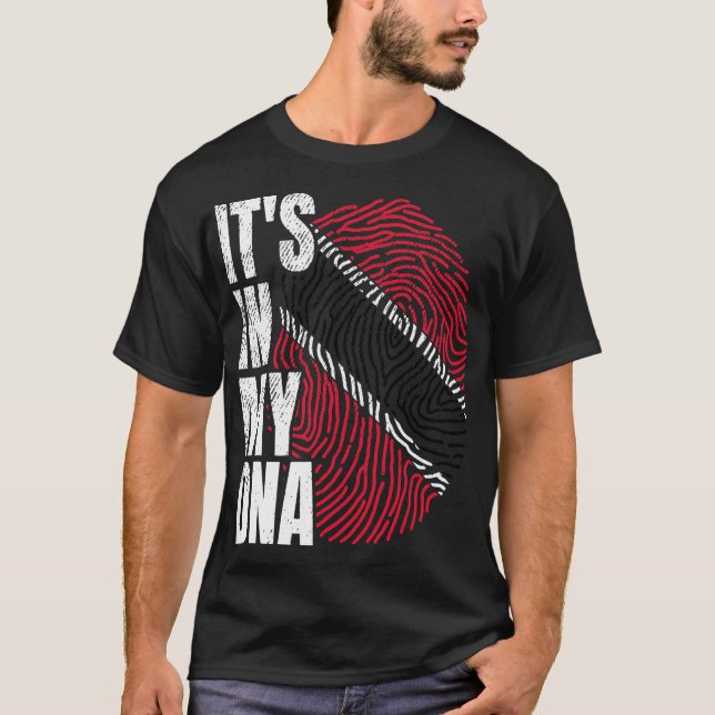 Amazigh In My DNA Proud Berber Kabyle Flag Amazigh T-Shirt (Front)