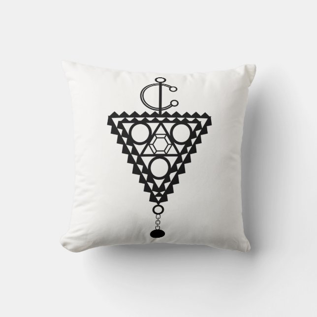 Amazigh jewelry throw pillow (Front)