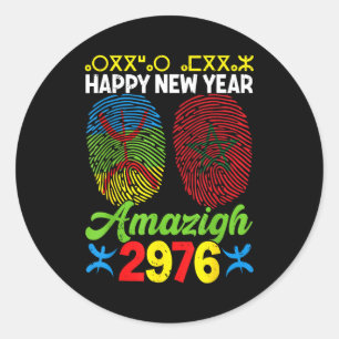 Amazigh New Year Celebration 2976 Amazigh New Year Classic Round Sticker
