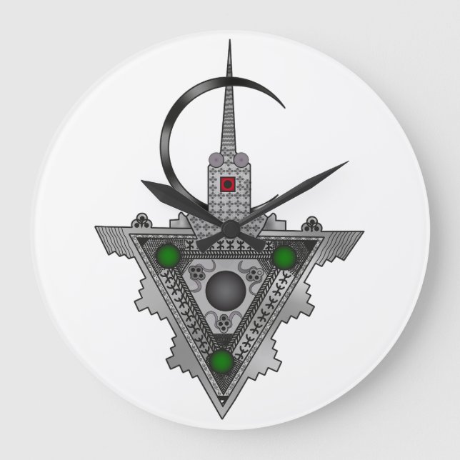 Amazigh Tazerzit Large Clock (Front)