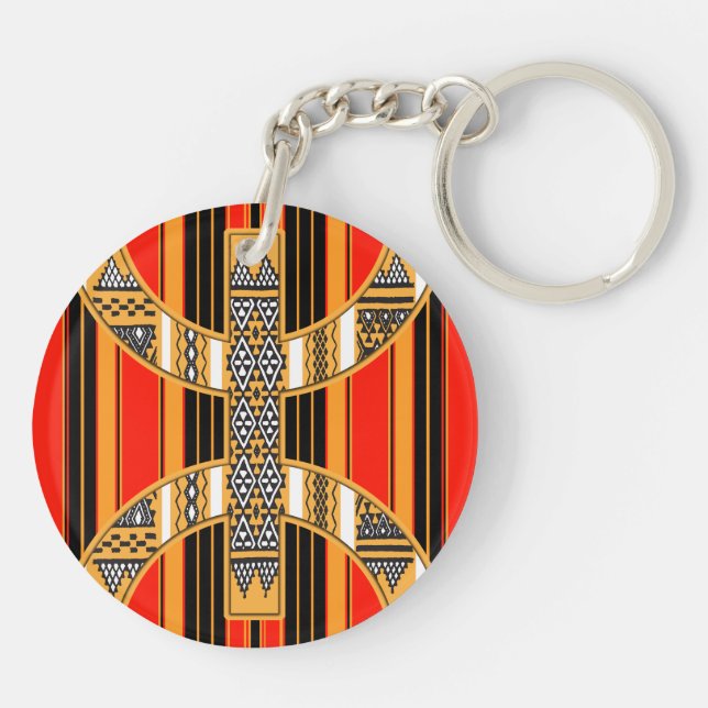 Amazigh z imazighen pattern keychain (Back)