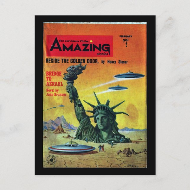 Amazing - 1964.02_Pulp Art Postcard (Front)