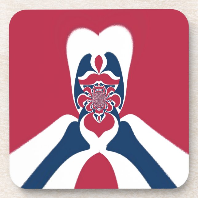 Amazing Abstract E.T. Art Print Coaster (Front)