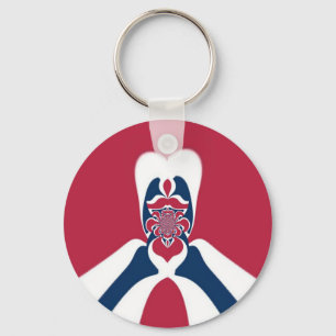 Amazing Abstract E.T. Art Print Keychain