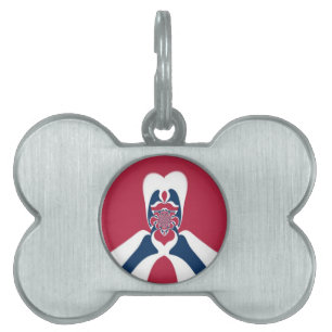 Amazing Abstract E.T. Art Print Pet ID Tag