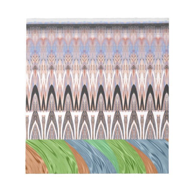 Amazing Abstract Pattern Art Print Notepad (Front)