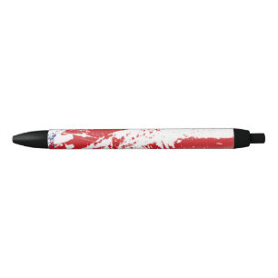 Amazing Abstract USA Flag Incredible Black Ink Pen