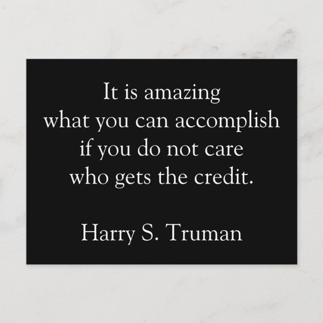 Amazing accomplishments motivational postcard (Front)