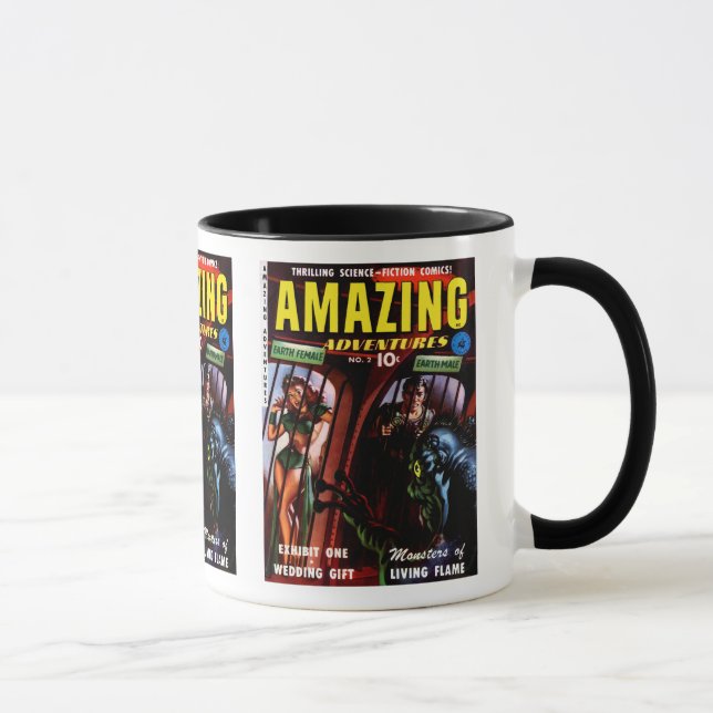 Amazing Adventures #2 Retro Sci Fi Comic Book Mug (Right)