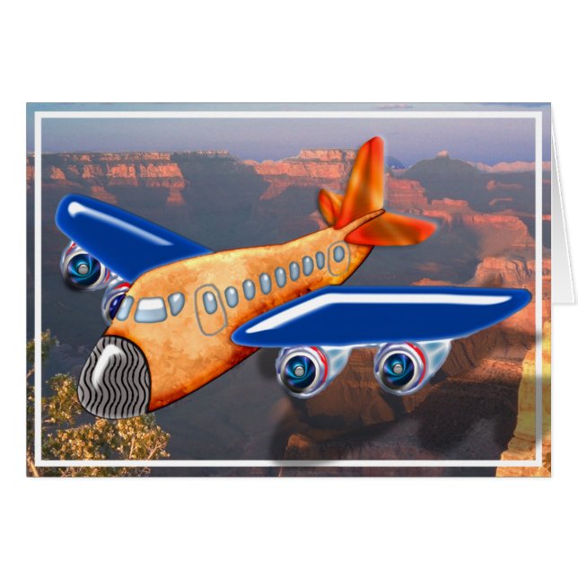 Amazing Airplane Aerial View (Front Horizontal)