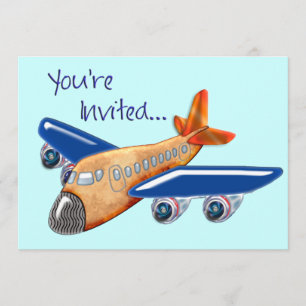 Amazing Airplane Invitation