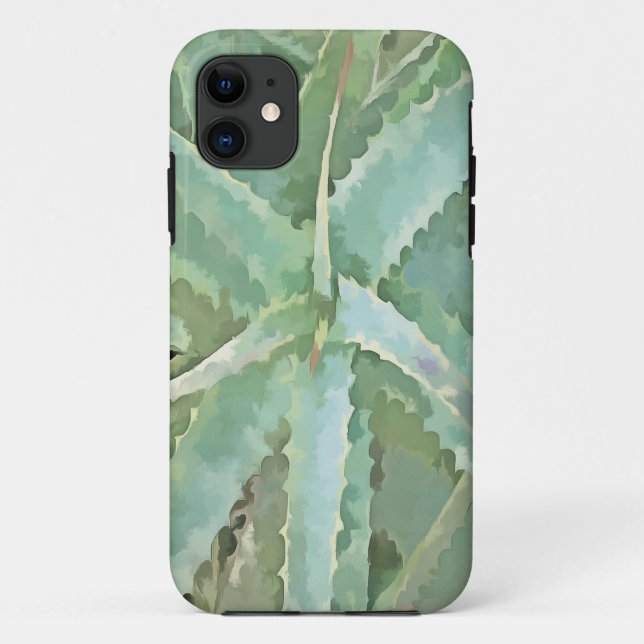 Amazing Aloe Vera Acrylic Art Case-Mate iPhone Case (Back)
