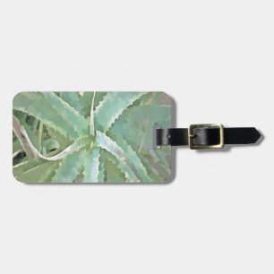 Amazing Aloe Vera Acrylic Art Luggage Tag