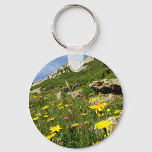 Amazing! Alpine flowers Keychain