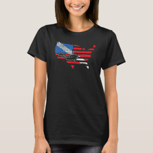 Amazing American Scuba Diver Aquaholic Freediving T-Shirt