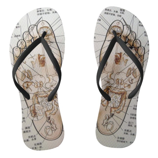 Amazing Ancient Acupuncture Flip Flops (Footbed)