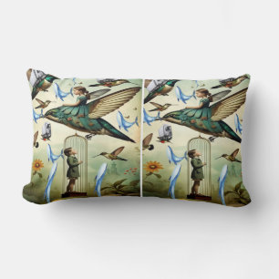 amazing animals and birds lumbar pillow