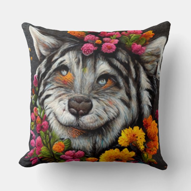 Amazing animals lovely cute throw pillow (Front)