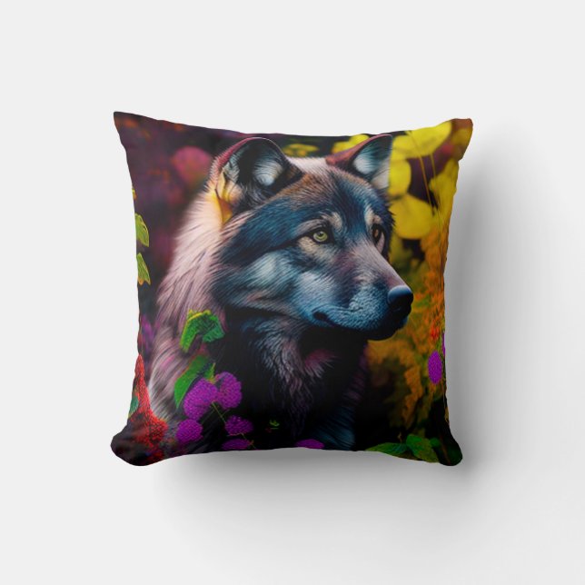 Amazing animals lovely cute throw pillow (Front)
