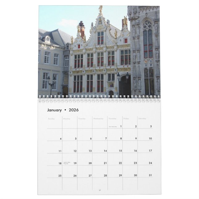 AMAZING ARCHITECTURE Calendar (Jan 2026)