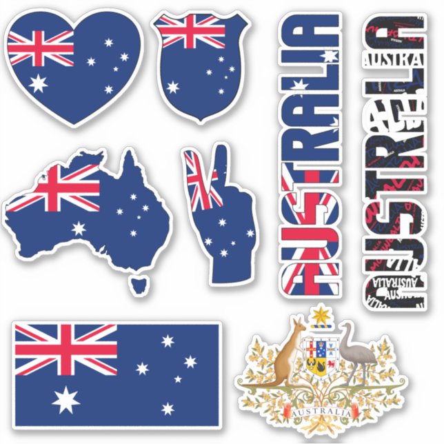 Amazing Australia Shapes National Symbols (Front)