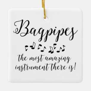 Amazing Bagpipes Ceramic Ornament