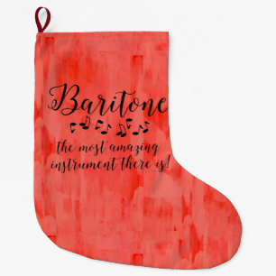 Amazing Baritone Large Christmas Stocking