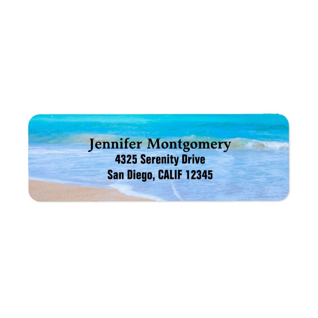 Amazing Beach Tropical Scene Photo (Front)