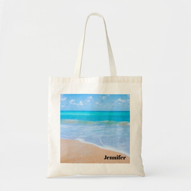 Amazing Beach Tropical Scene Photo Tote Bag (Front)