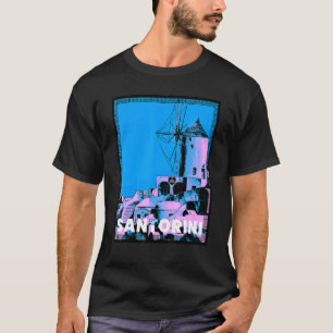 Amazing Beautiful Greek Island Aegean Sea Santorin T-Shirt